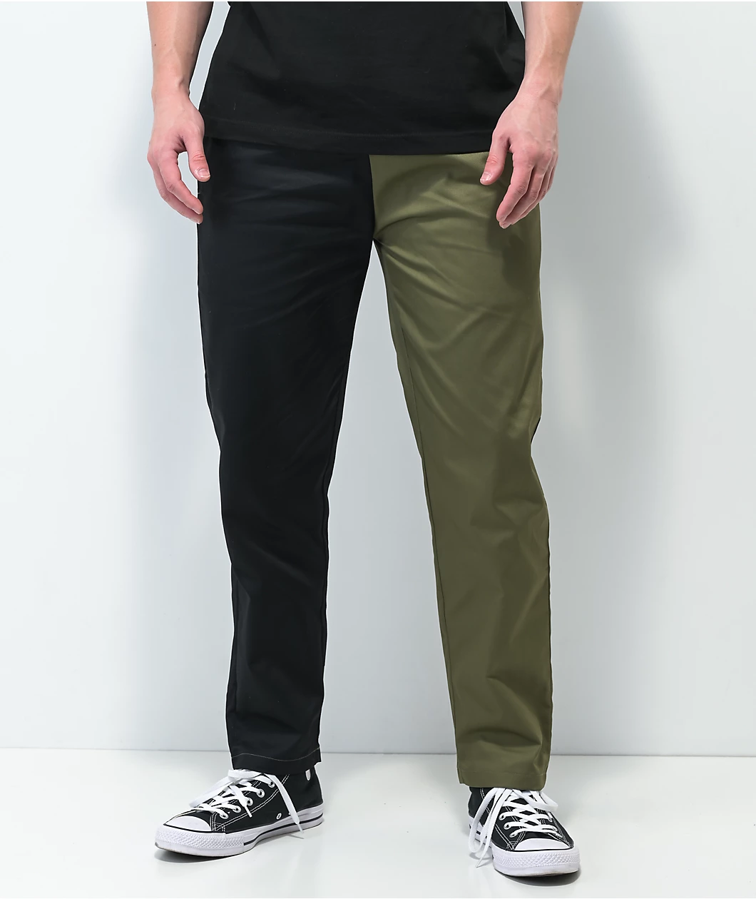 Cookman Crazy Patter Olive & Black Chef Pants