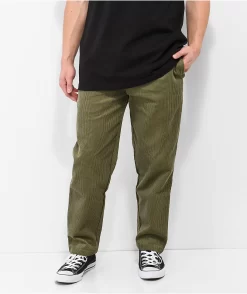 Cookman Khaki Green Corduroy Chef Pants
