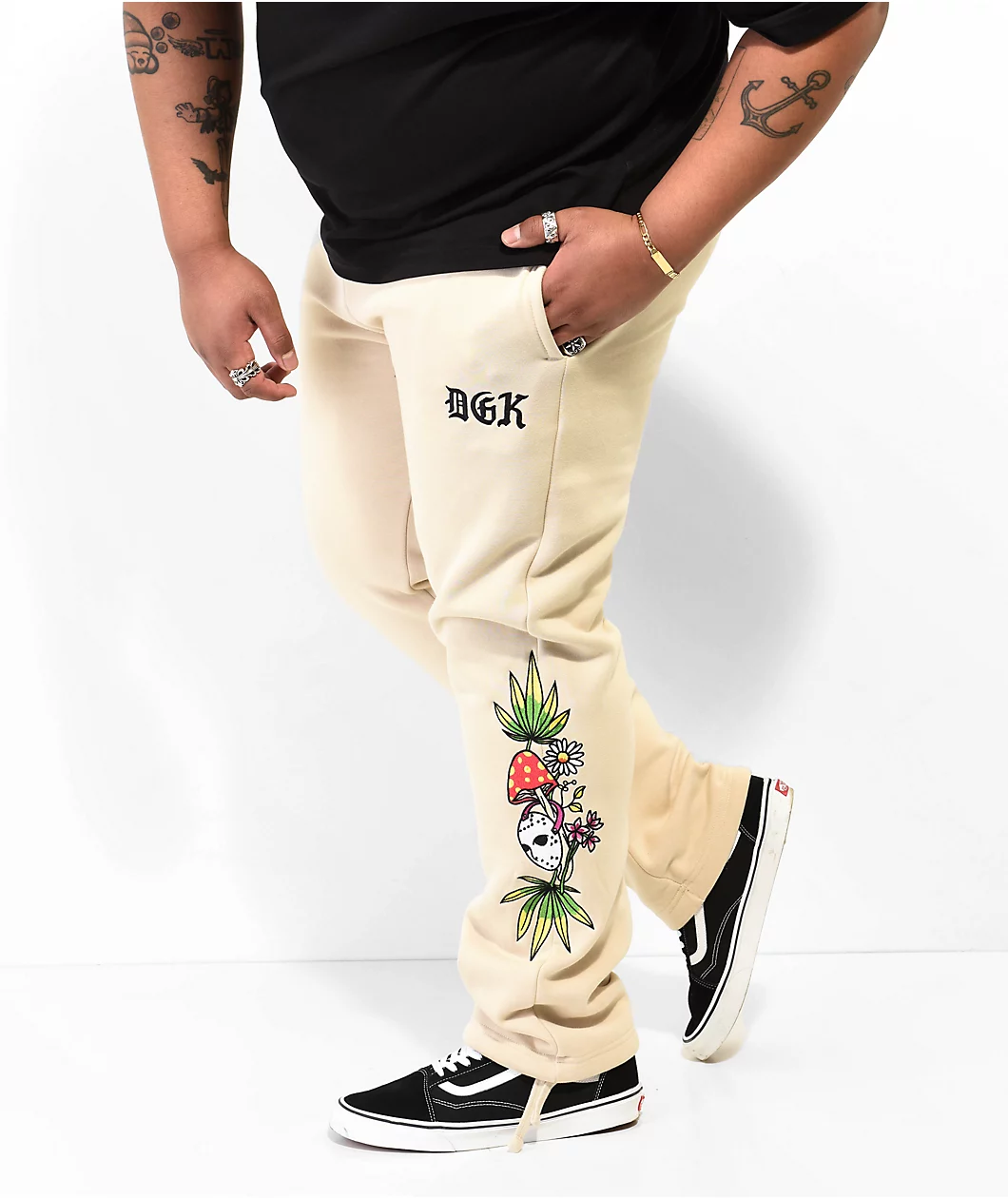DGK Harmony Sand Fleece Sweatpants - Image 4
