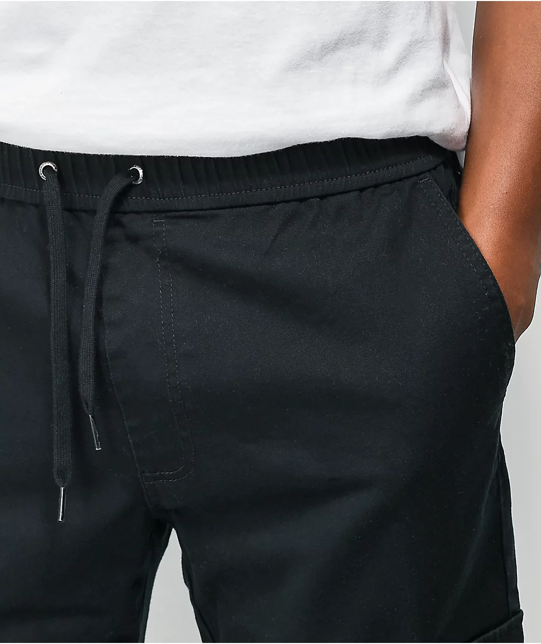Empyre Creago Black Cargo Jogger Pants - Image 4