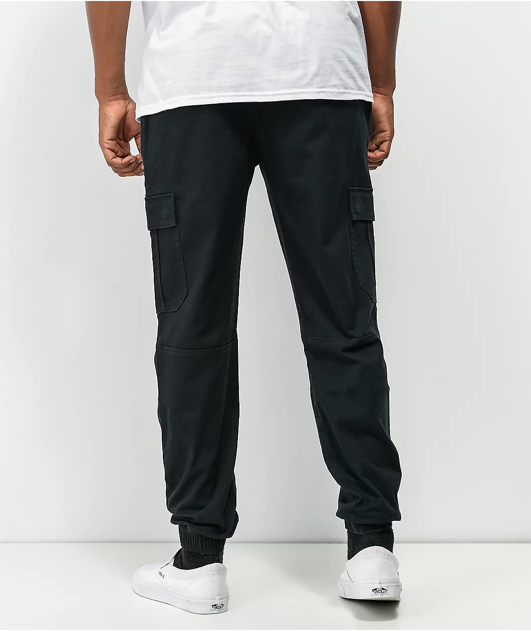 Empyre Creago Black Cargo Jogger Pants - Image 2
