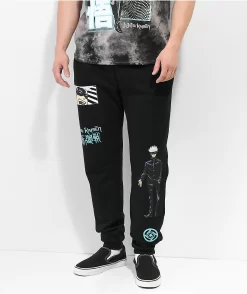 Episode X Jujutsu Kaisen Standing Gojo Black Sweatpants