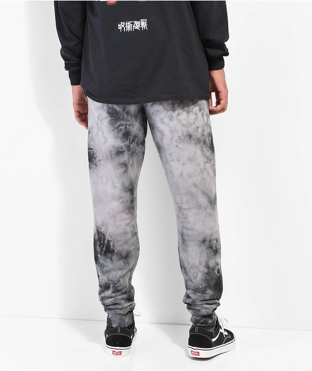 Episode X Jujutsu Kaisen Black Tie Dye Sweatpants - Image 2