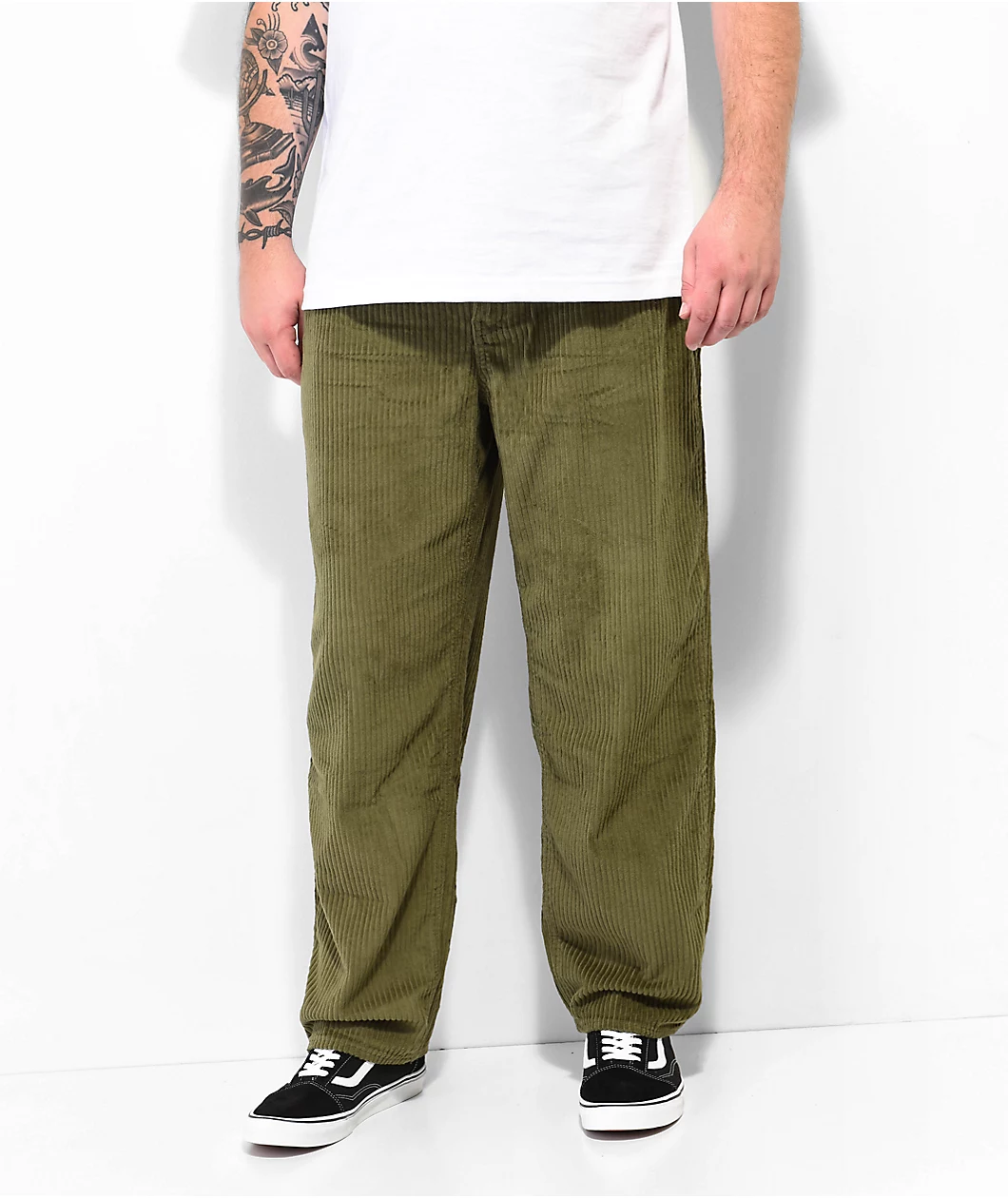 Monet Push Olive Corduroy Skate Pants - Image 3