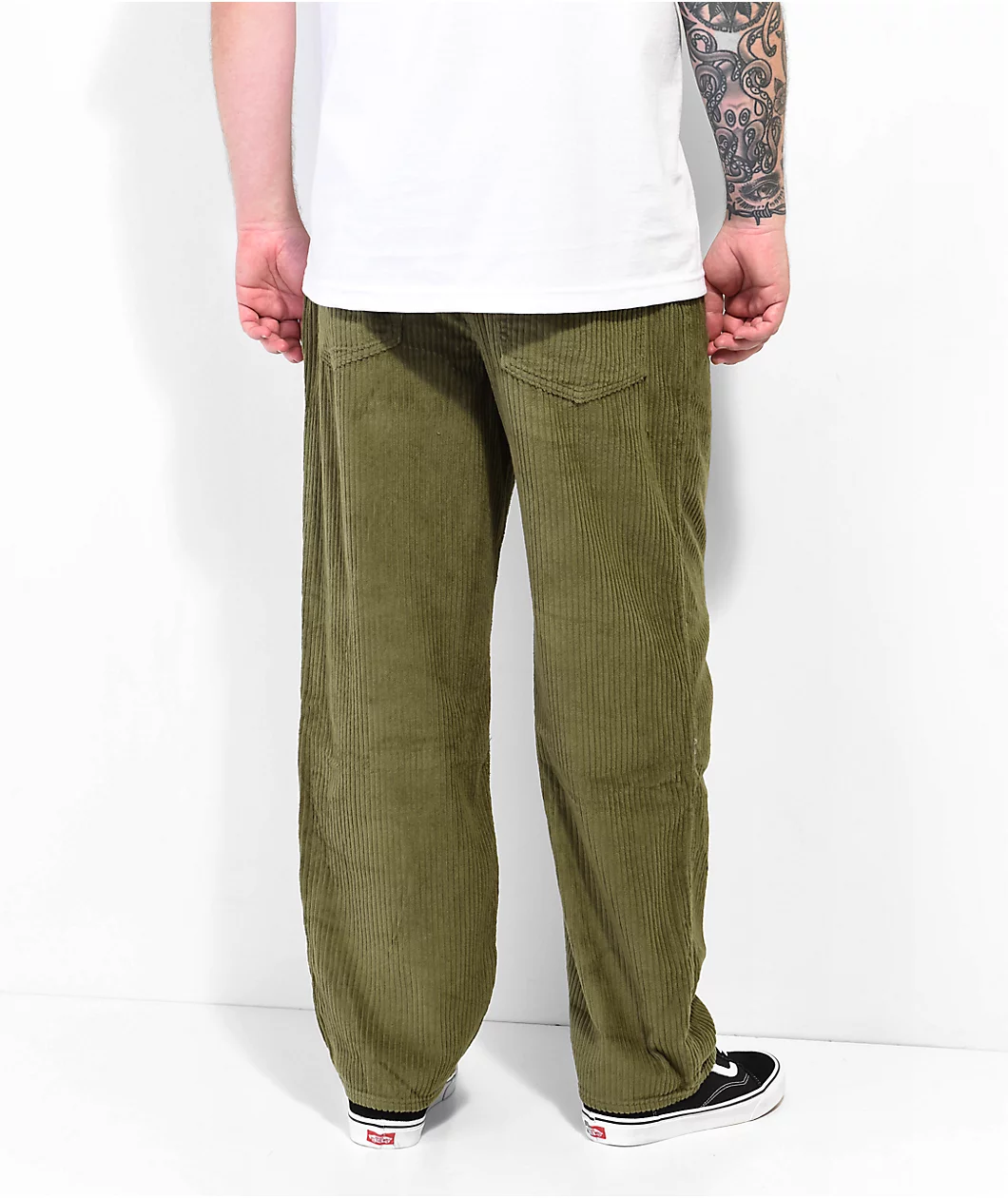 Monet Push Olive Corduroy Skate Pants - Image 4