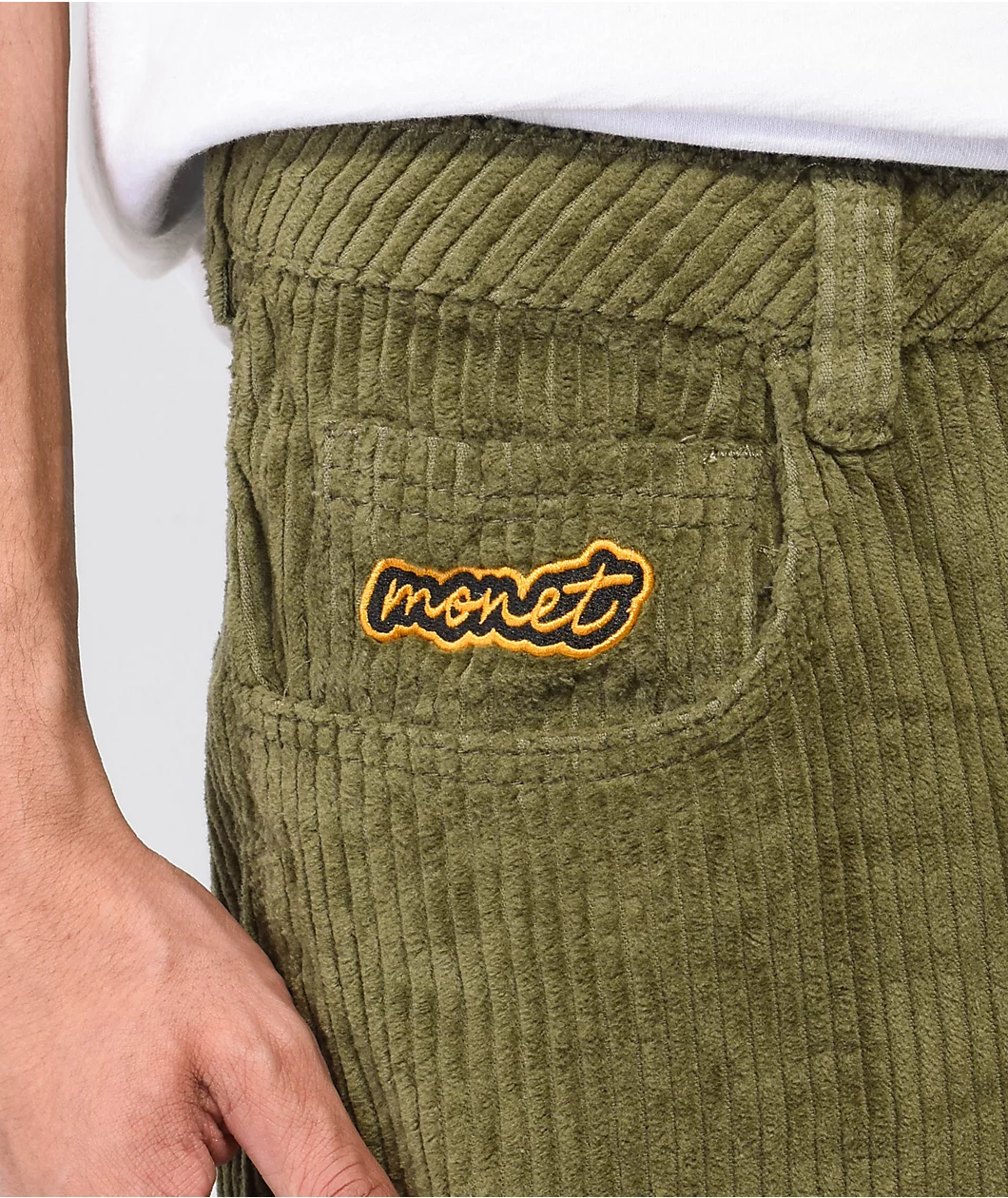 Monet Push Olive Corduroy Skate Pants - Image 5