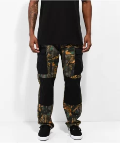 Monet Stash Camo & Black Cargo Pants