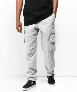 Ninth Hall Trance Light Grey Cargo Pants