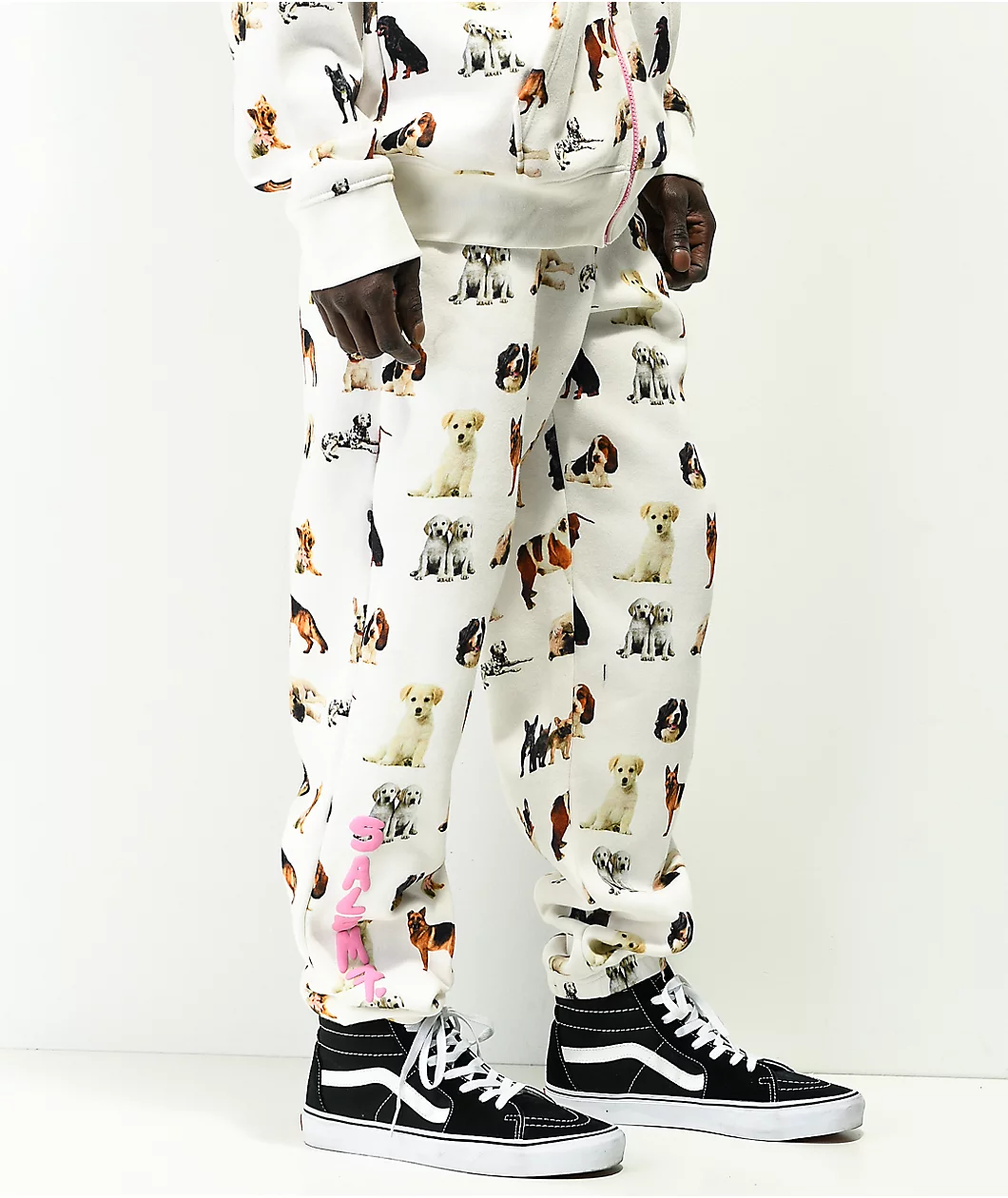 Salem7 Doghouse White Sweatpants - Image 4