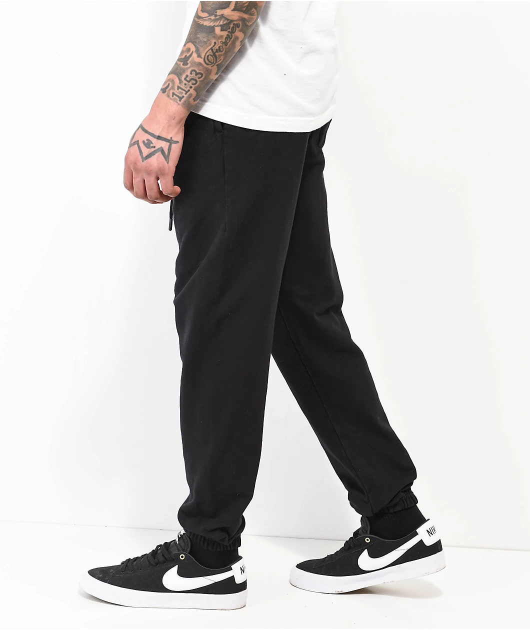 Shaka Wear Garment Dye Black Sweatpants - Image 5
