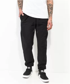 Shaka Wear Garment Dye Black Sweatpants