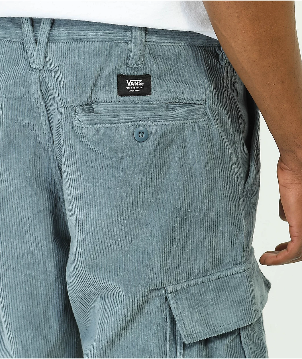Vans Loose Cargo Stormy Grey Corduroy Pants - Image 5