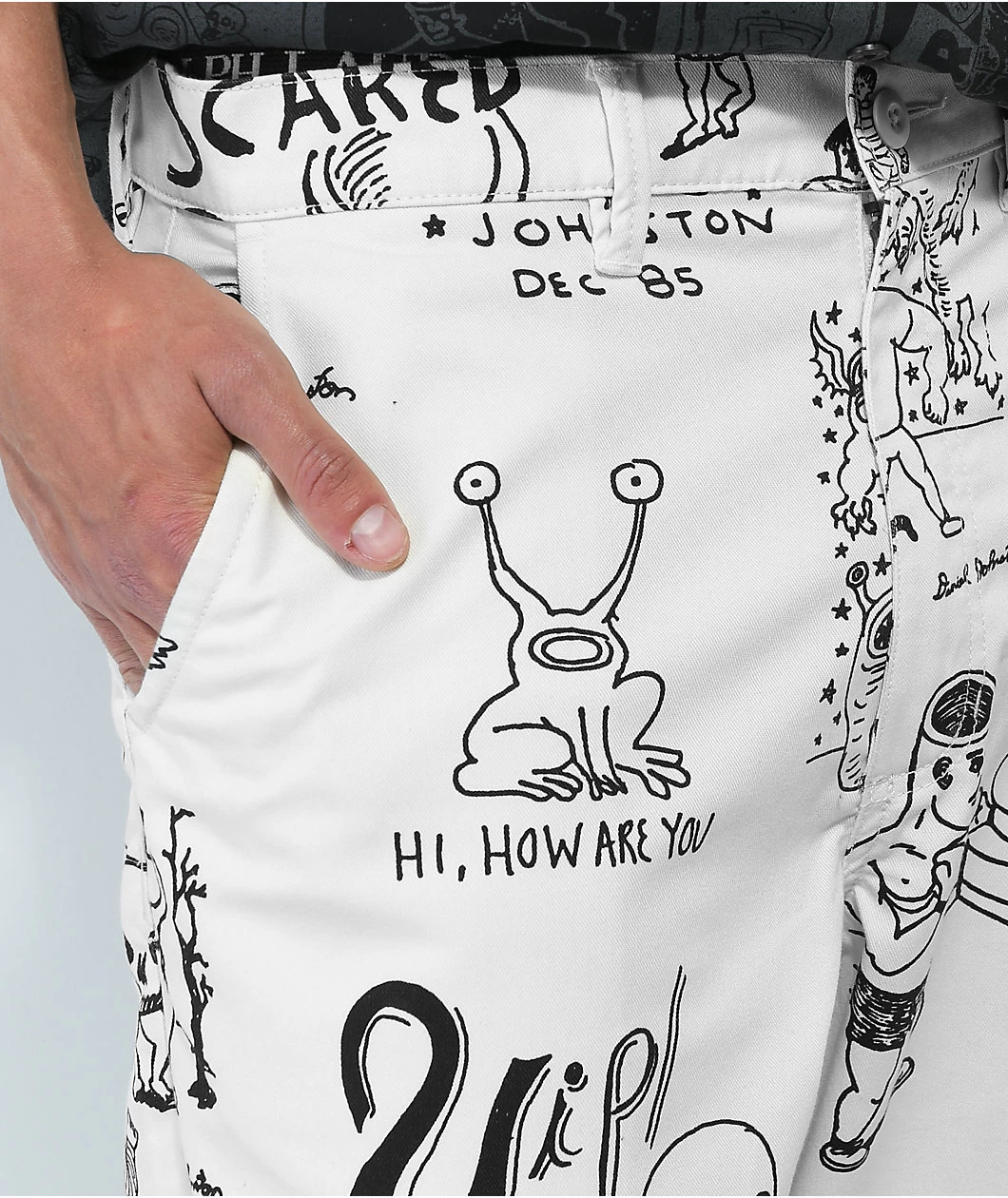 Vans X Daniel Johnston White Chino Pants - Image 5