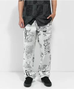 Vans X Daniel Johnston White Chino Pants
