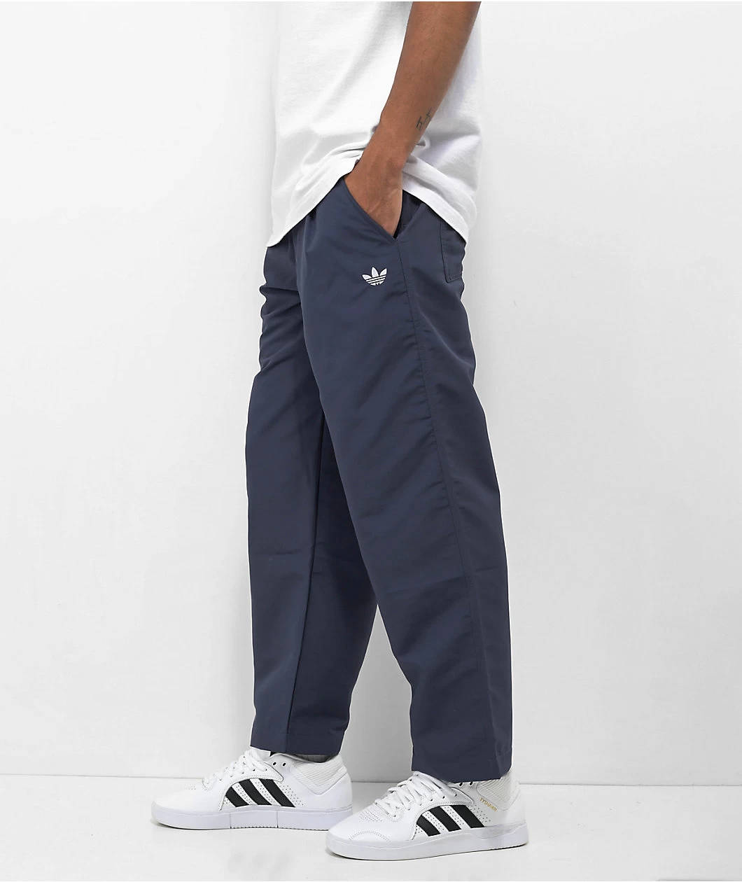 Adidas Nora Navy & White Track Pants - Image 3