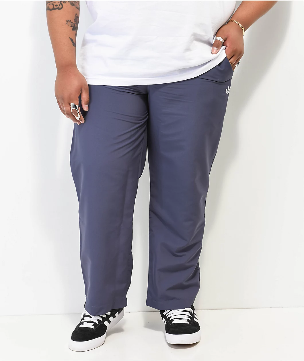 Adidas Nora Navy & White Track Pants - Image 6