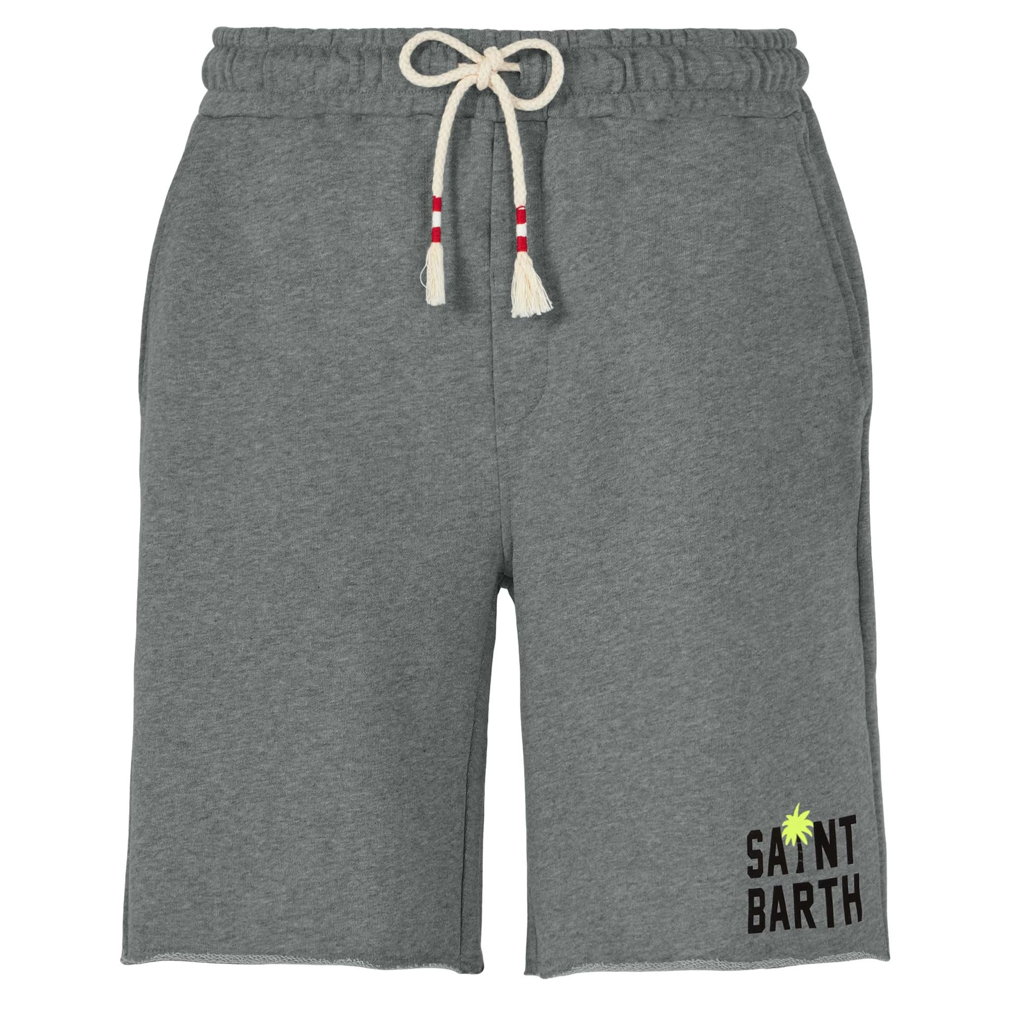 MC2 Saint Barth Man Cotton Grey Bermuda - Image 4