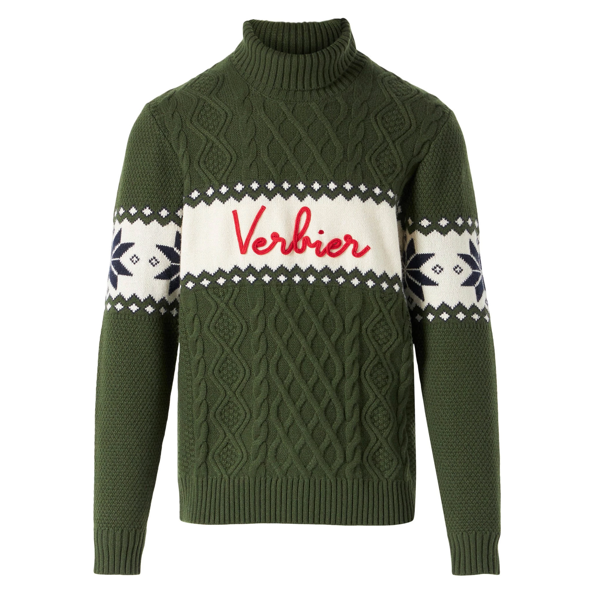 MC2 Saint Barth Half-turtleneck Sweater With Verbier Lettering - Image 4