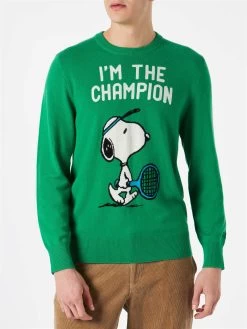 Man Lighweight Sweater With Snoopy Print | PEANUTS™ SPECIAL EDITION