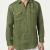 Dark Greenlinen Shirt