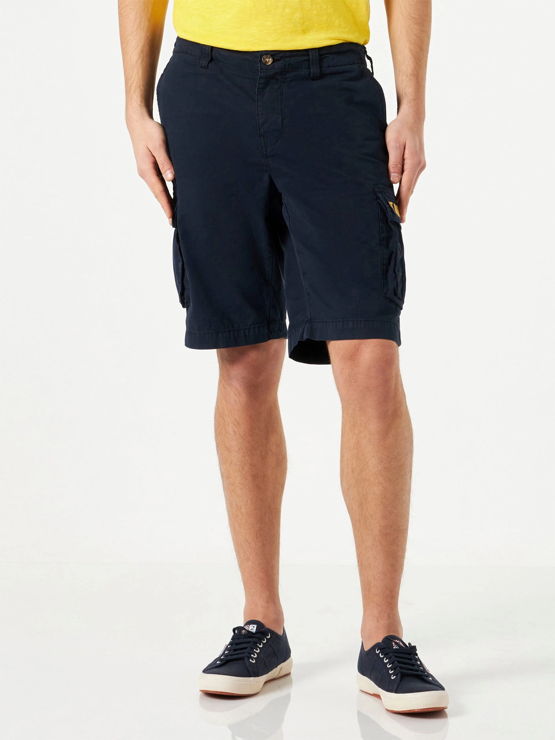 MC2 Saint Barth Blue Cotton Cargo Shorts