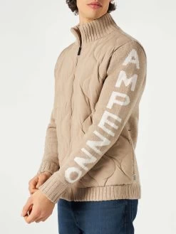 MC2 Saint Barth Man Beige Padded Jacket