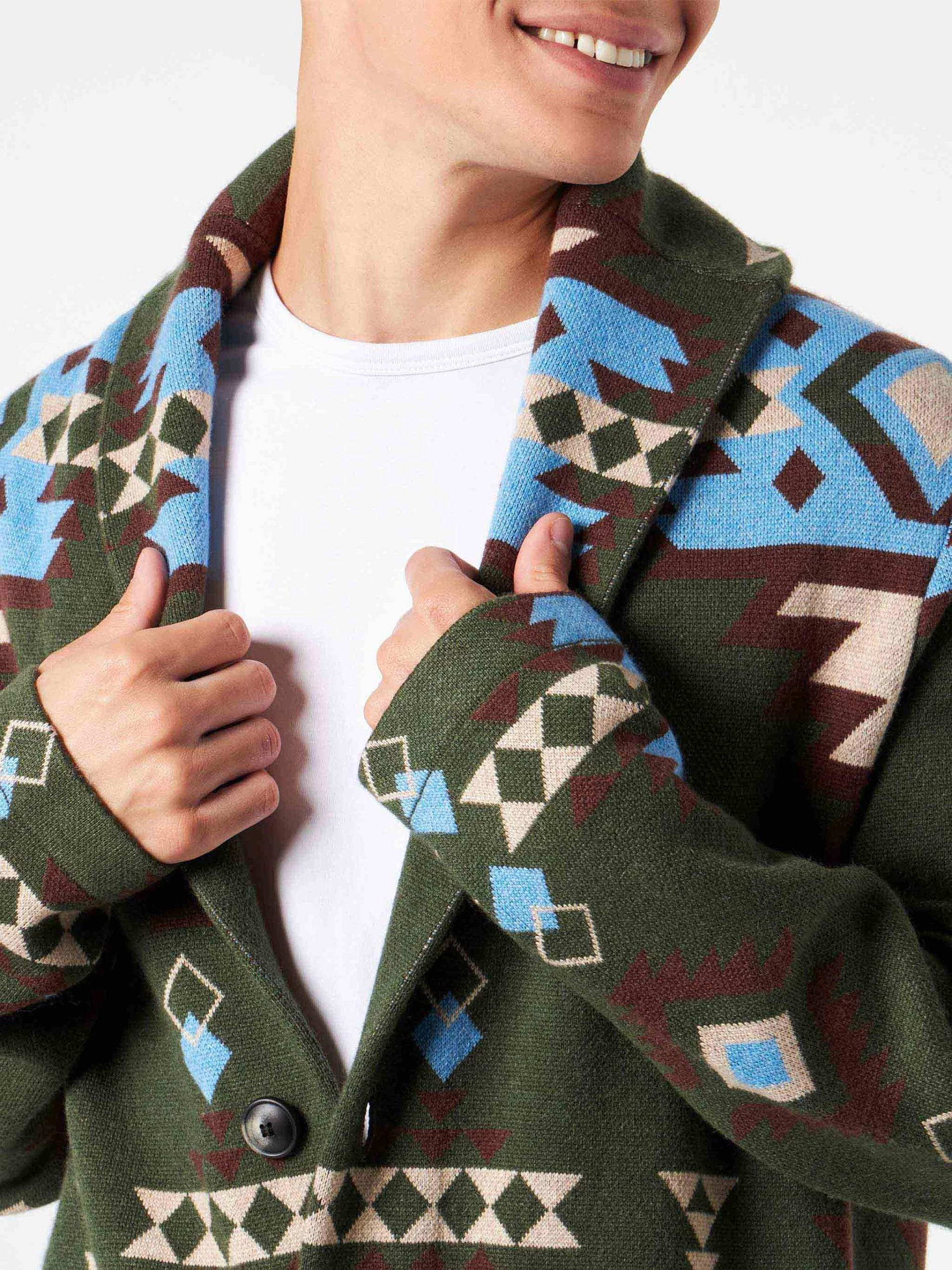 MC2 Saint Barth Man Knit Jacket With Embroidery - Image 3