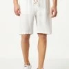 MC2 Saint Barth Man Linen White Bermuda Shorts