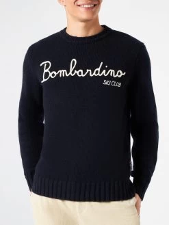 Blended Cashmere Sweater Bombardino Ski Club Embroidery
