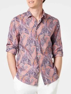 MC2 Saint Barth Man Muslin Cotton Sikelia Shirt With Paisley Print | LIBERTY SPECIAL EDITION