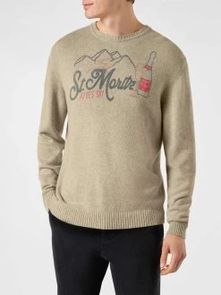 MC2 Saint Barth Man Sweater With St. Moritz Print