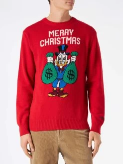 MC2 Saint Barth Man Sweater With Scrooge Print| ©DISNEY SPECIAL EDITION
