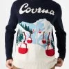 MC2 Saint Barth Man Sweater With Courmayeur Postcard