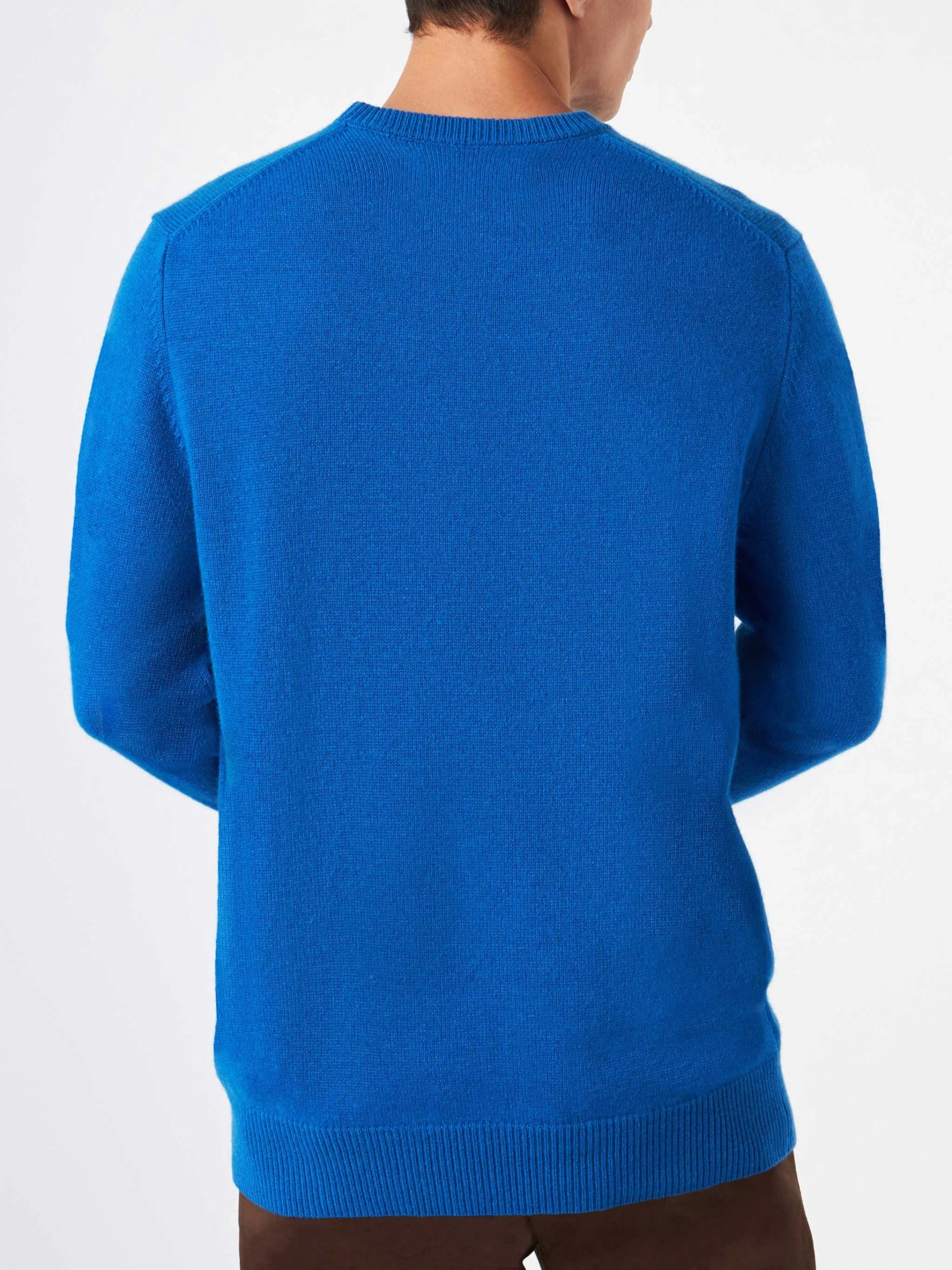 Man Blue Sweater With Courma Pirates Embroidery - Image 3