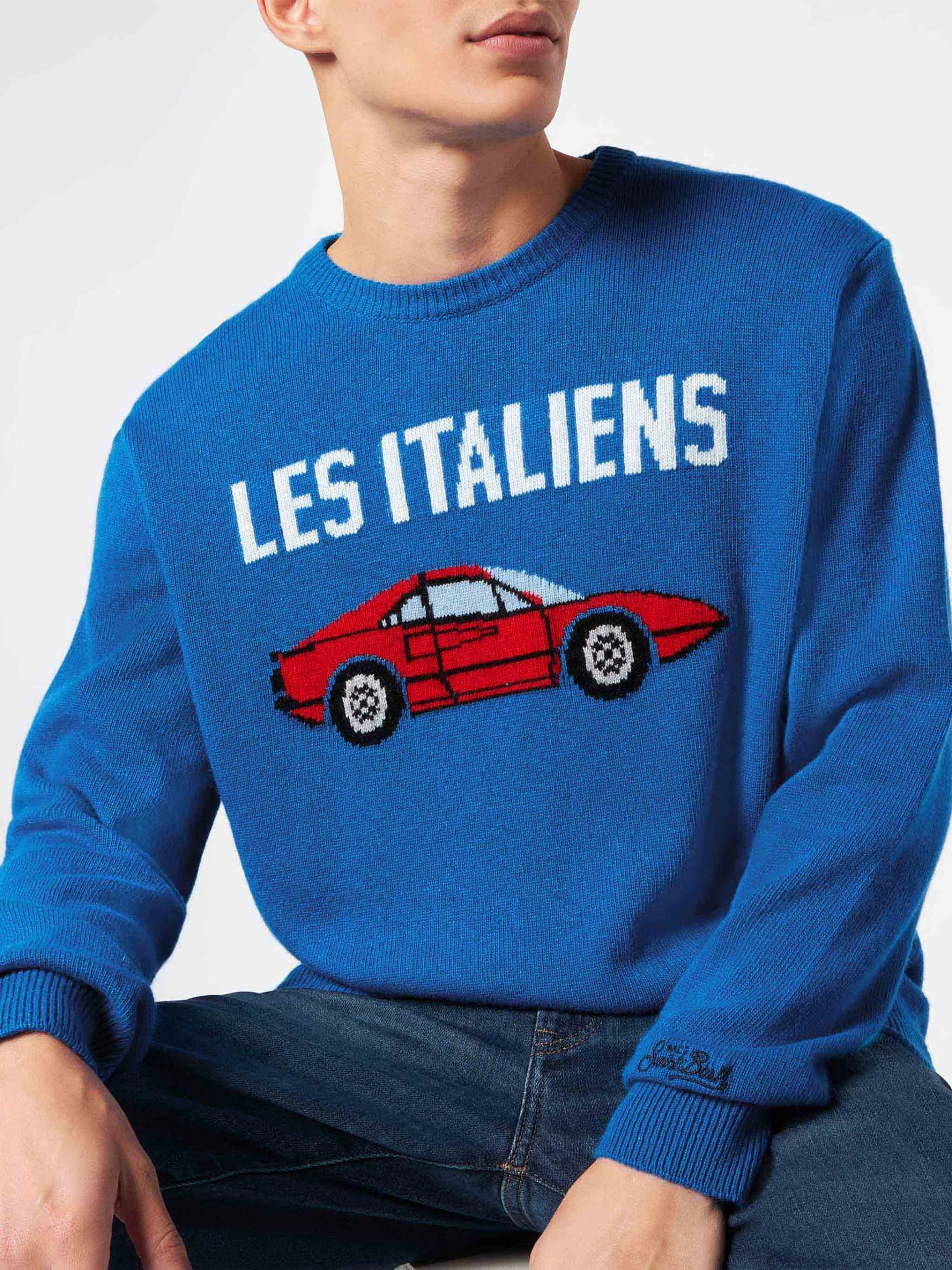 Man Sweater With Les Italiens Print - Image 2