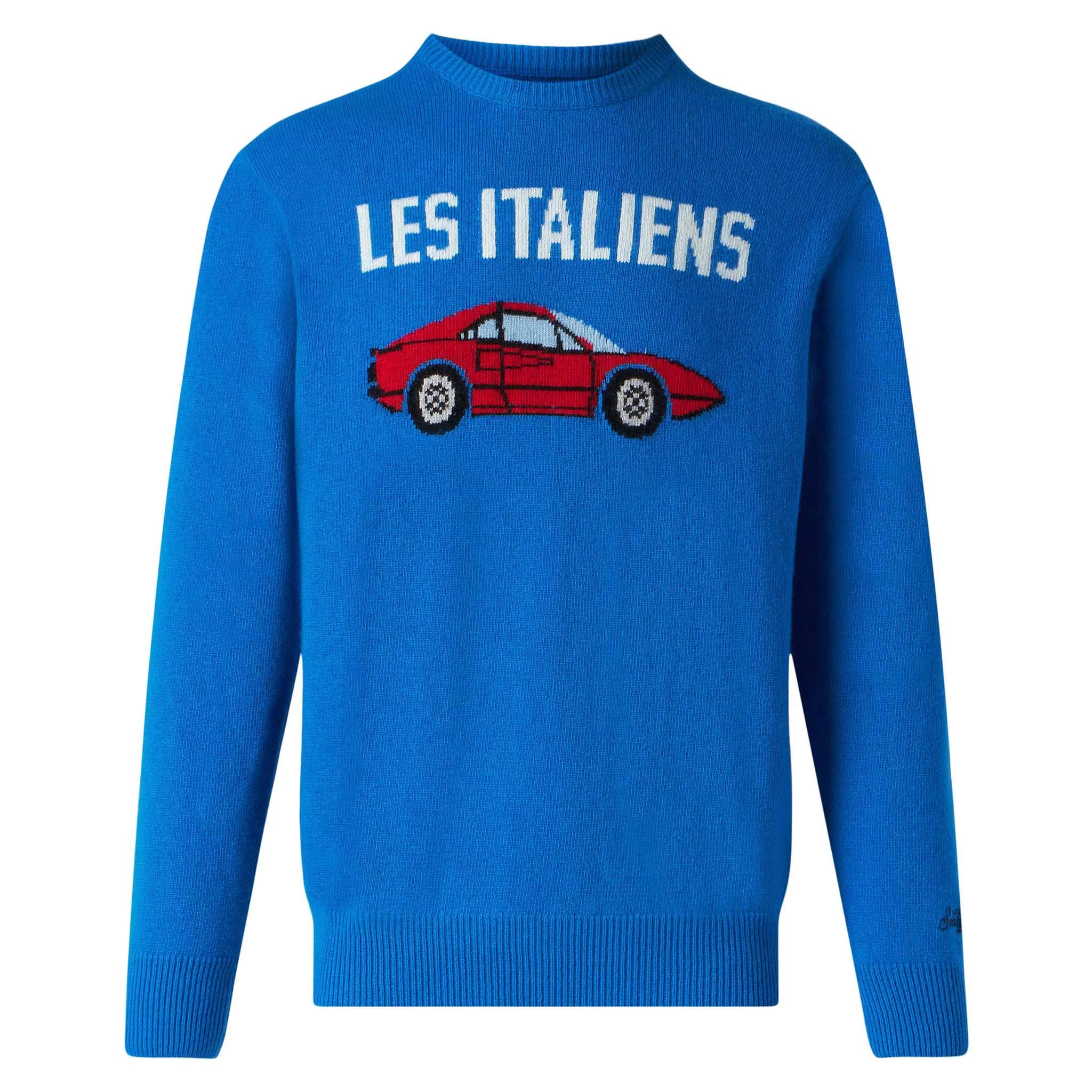 Man Sweater With Les Italiens Print - Image 4