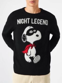 Man Soft Sweater With Snoopy Night Legend Print | SNOOPY - PEANUTS™ SPECIAL EDITION