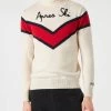 MC2 Saint Barth Man Half-turtleneck Sweater With Apres Ski Print