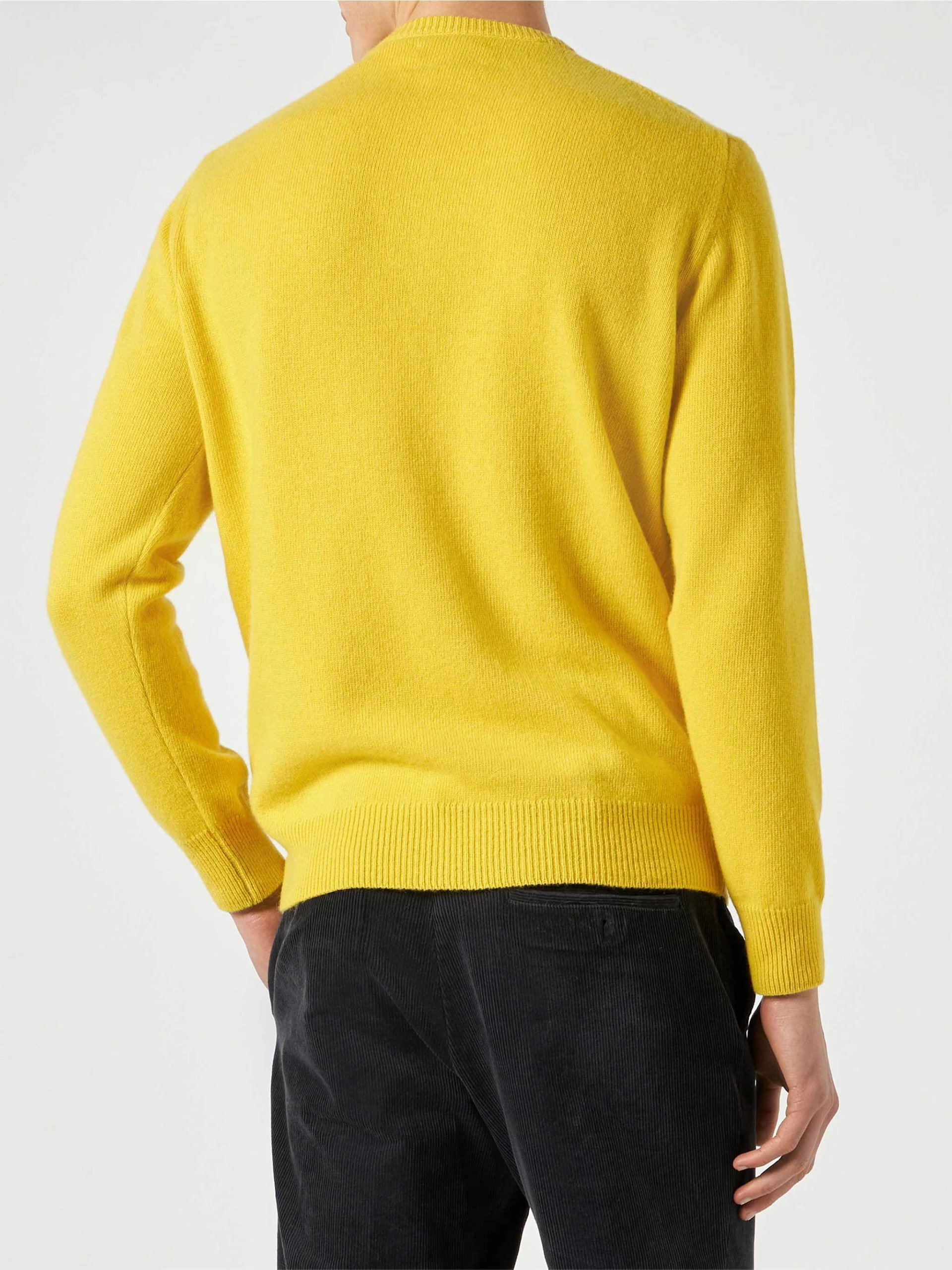 MC2 Saint Barth Man Yellow Sweater With "Life's Two Shots" Lettering - Image 3