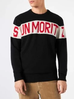 Man Sweater With Sun Moritz Print
