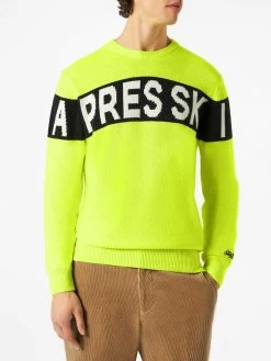 MC2 Saint Barth Man Sweater With Apres Ski Lettering