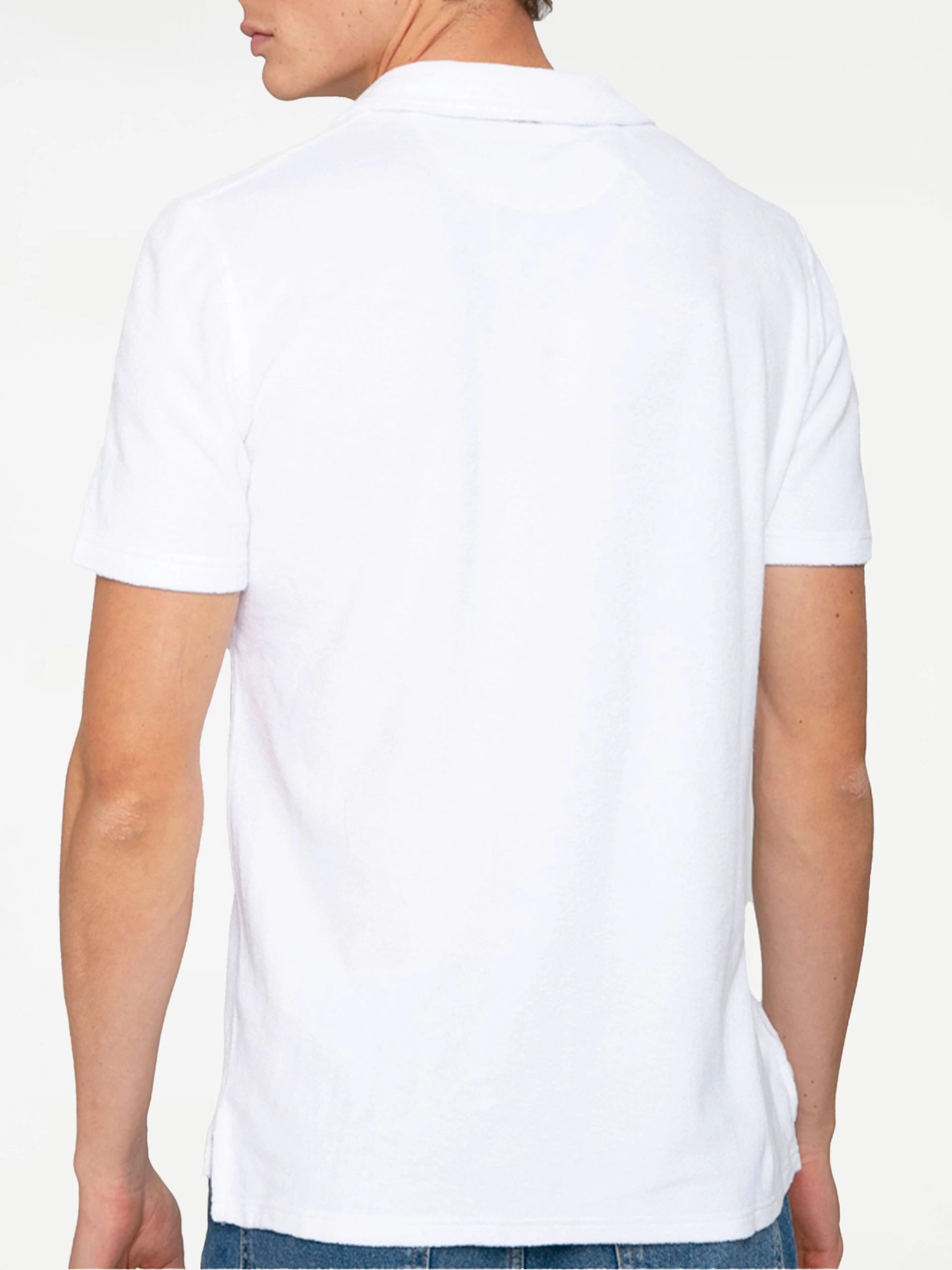 MC2 Saint Barth Man Terry White Polo - Image 2