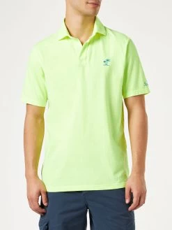 MC2 Saint Barth Fluo Yellow Cotton Jersey Man Polo