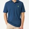 MC2 Saint Barth Navy Bluecotton Jersey Man Polo