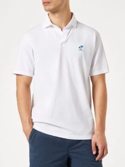 MC2 Saint Barth White Cotton Jersey Man Polo