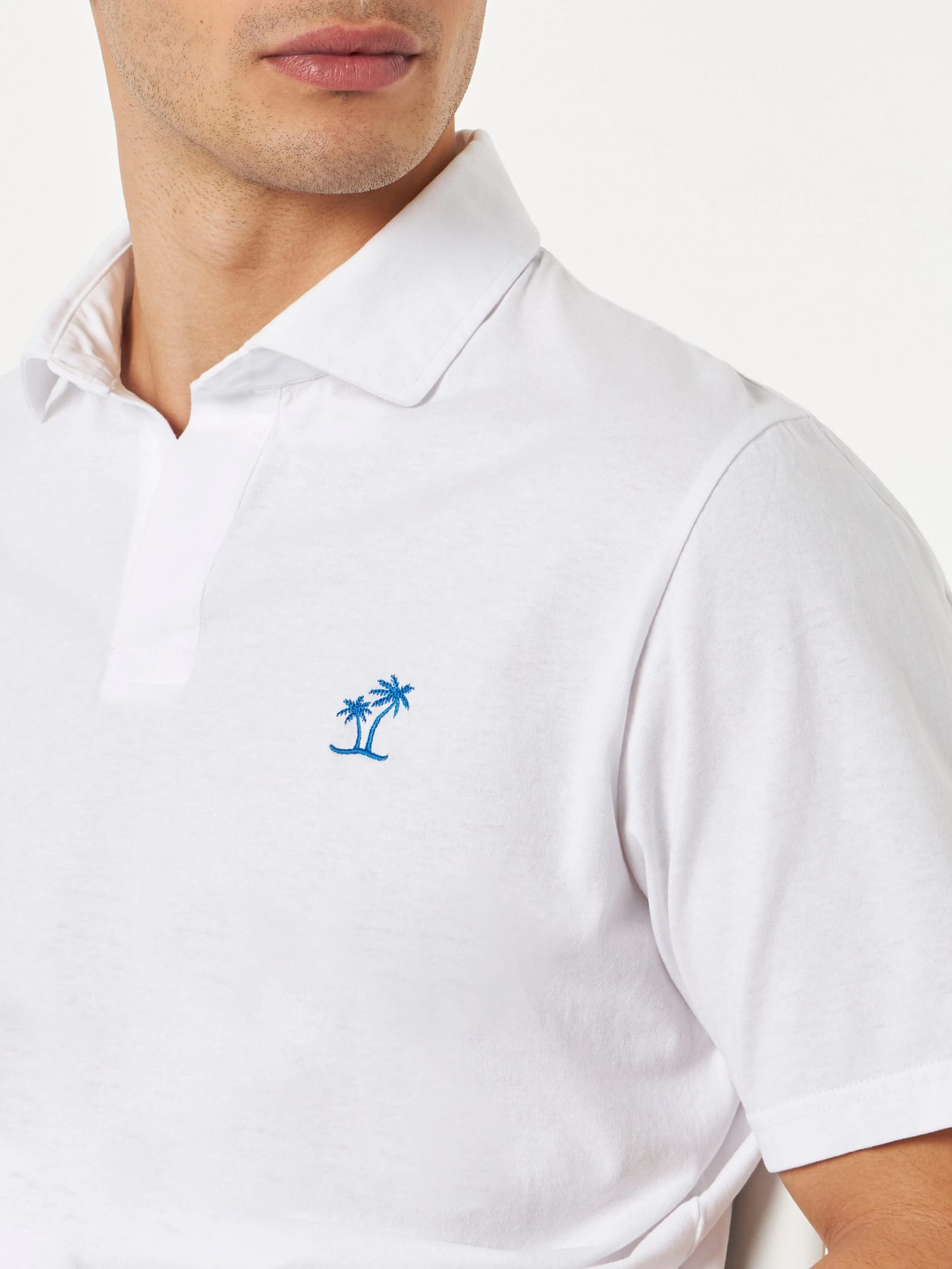 MC2 Saint Barth White Cotton Jersey Man Polo - Image 2