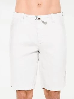 White Linen Bermuda Short