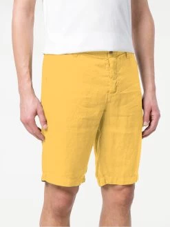 Yellow Linen Bermuda Short