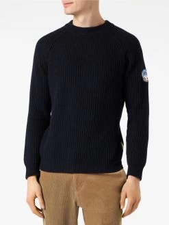 MC2 Saint Barth Ribbed Blue Sweater